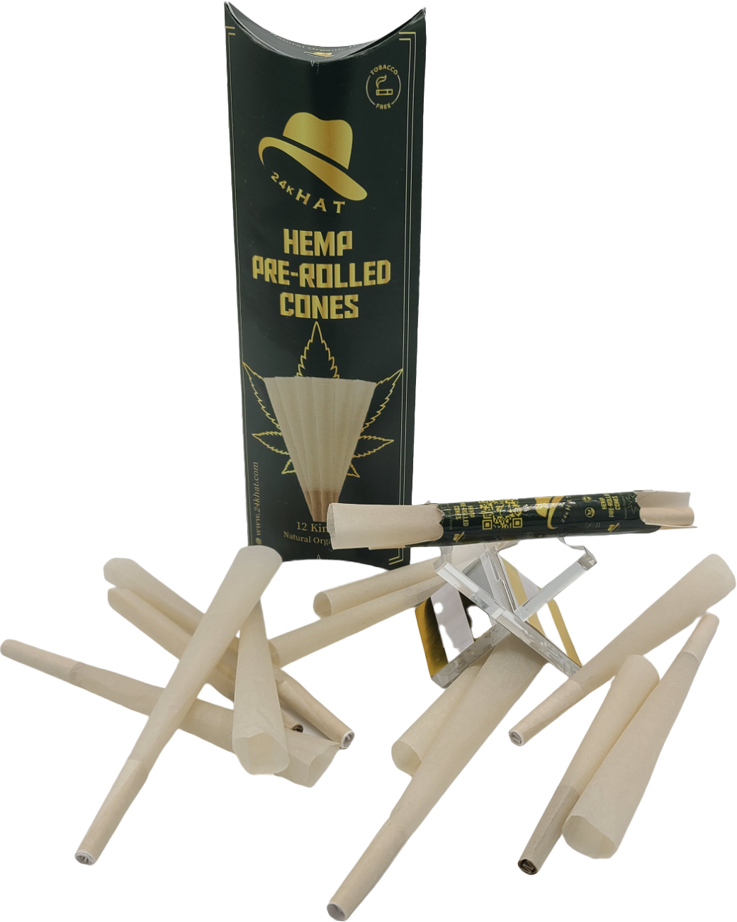 Hemp Pre-Rolled Organic Cones (King) 109mm